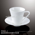 Tasse et soucoupe en porcelaine blanche spéciale spéciale et saine